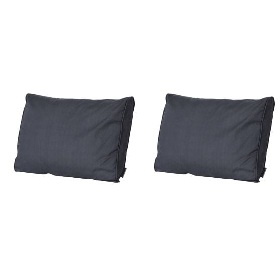 Madison Basic schwarzes Rückenkissen - 2er-Set