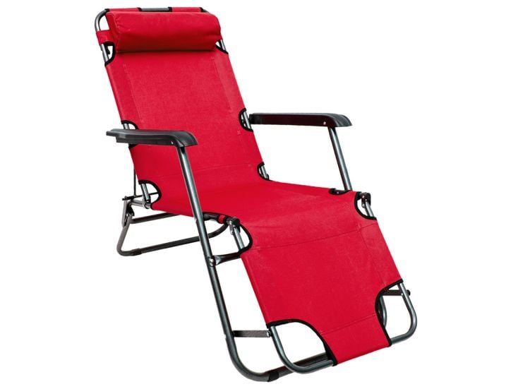 AMANKA 155 x 60 verstellbarer Relaxstuhl - Red