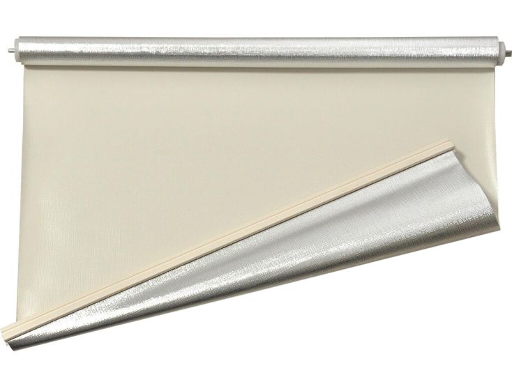 Remis Remisun Cream/Silver Verdunkelung Rollo - 112 x 60 cm