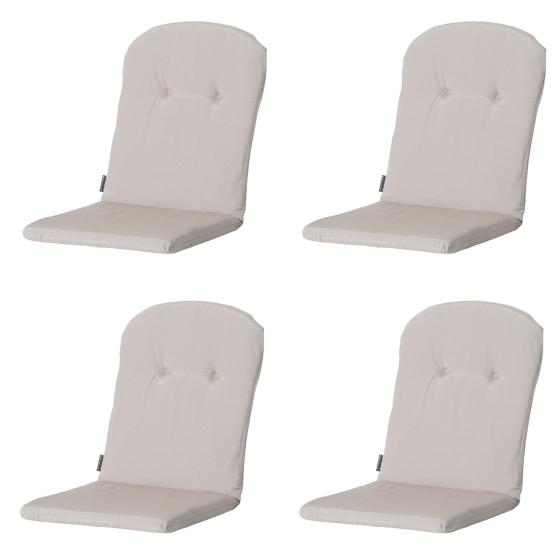 Madison Panama Leinen-Schalensitzkissen - 4er-Set
