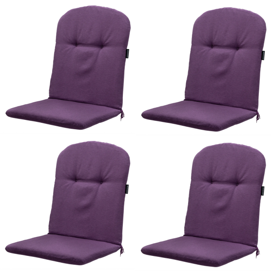 Madison Panama lila Schalensitzkissen - 4er-Set