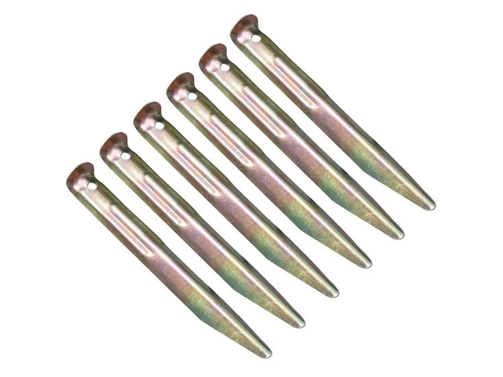 High Peak 42205 Stahl-Zeltnägel - Set von 6