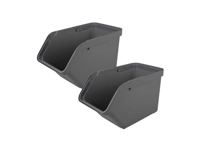 Sunware Sigma home 30 Liter Anthracite Sortiereinheit - Set von 2