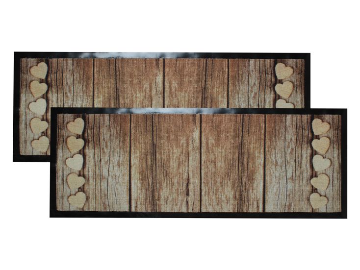 Jacks Door Wood 45 x 125 cm Fußmatte - Set von 2