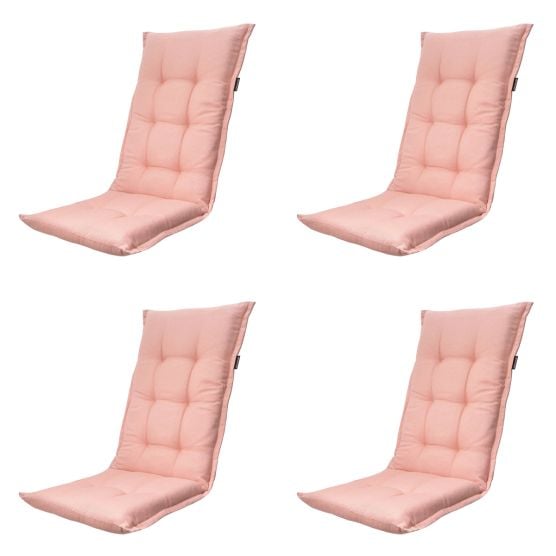 Madison Naples Lachsfarbene Gartenstuhlkissen – 4er-Set