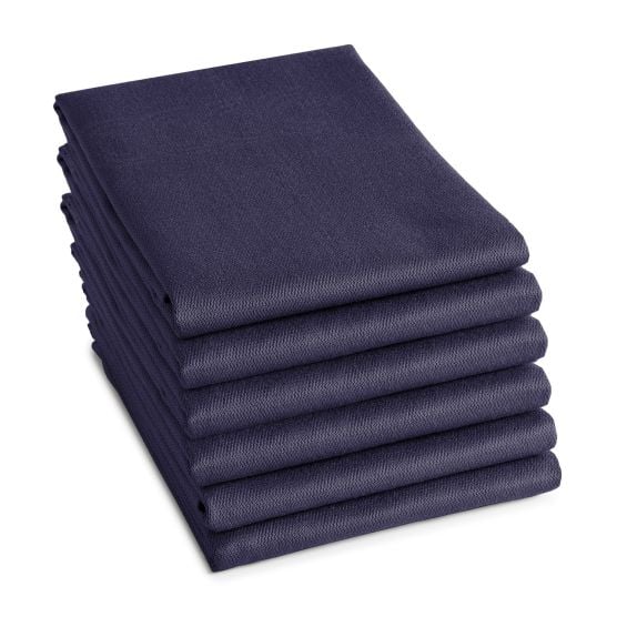 DDDDD Logo 60 x 65 cm 6er-Set Geschirrtüchern - Dark Blue