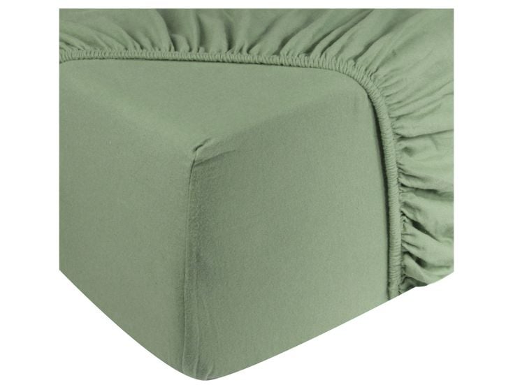 DoubleDry Jersey 90 x 200 cm spannbettlaken - Old Green