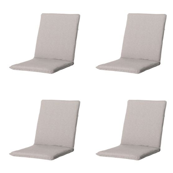 Stapelbare Stuhlkissen Madison Naples Taupe – 4er-Set