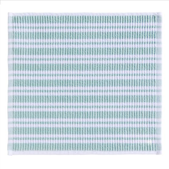 DDDDD Basic Clean 30 x 30 cm 4 gestreifte Spültücher - Green