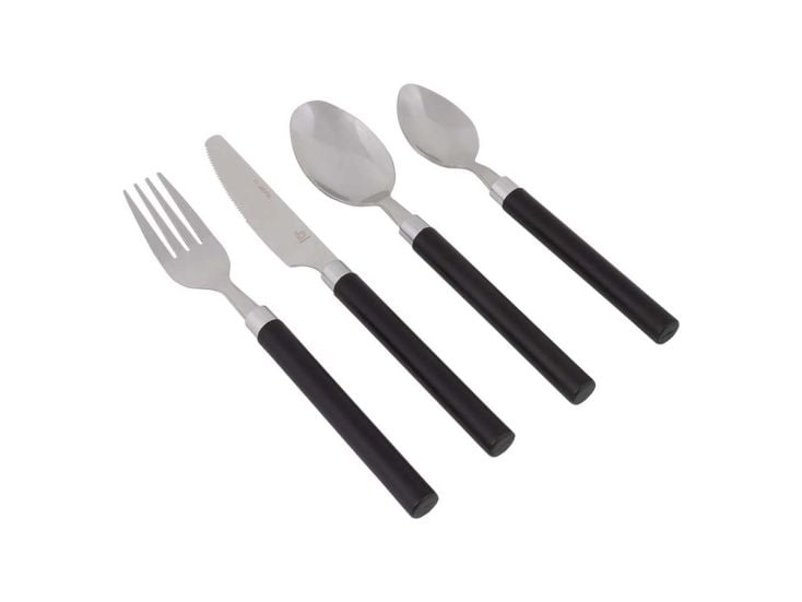 Bo-Camp 16-Teiliges Besteckset - Black