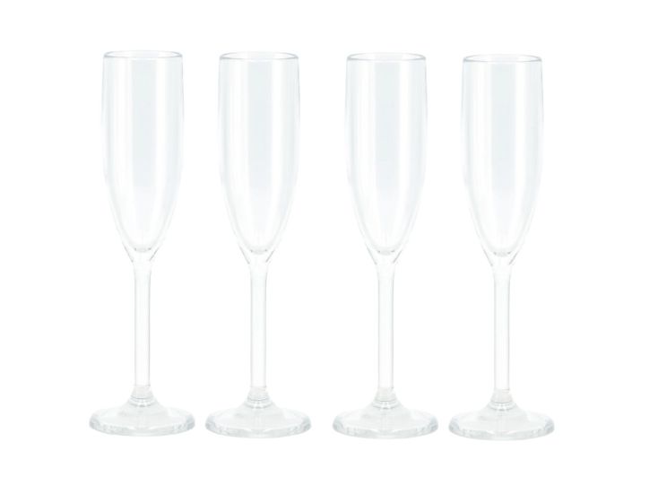 Travellife Feria Clear Sektglas - Set von 4