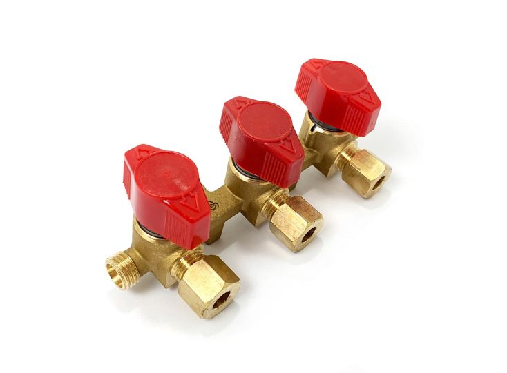 Obelink Verteilerhahn 8 mm Klemmverschraubung – Dreiwege