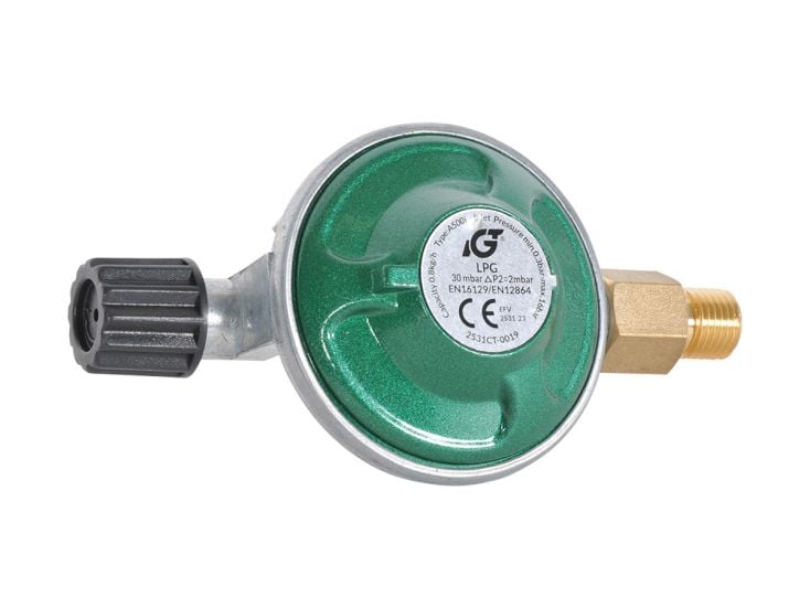 Obelink 30 mbar 1/4 Links Campingaz Druckregler