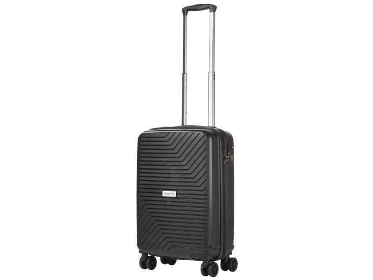 CarryOn Transport 55 cm Handgepäckkoffer mit USB - Black