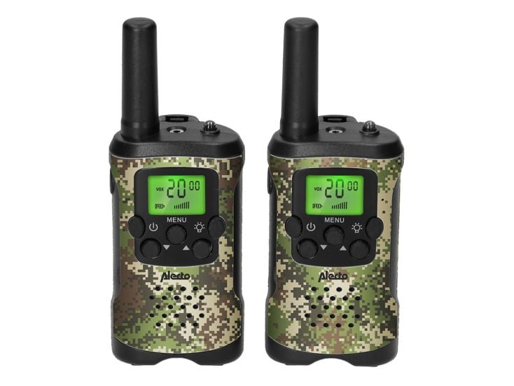 Alecto FR115CAMO Set mit 2 Walkie Talkies
