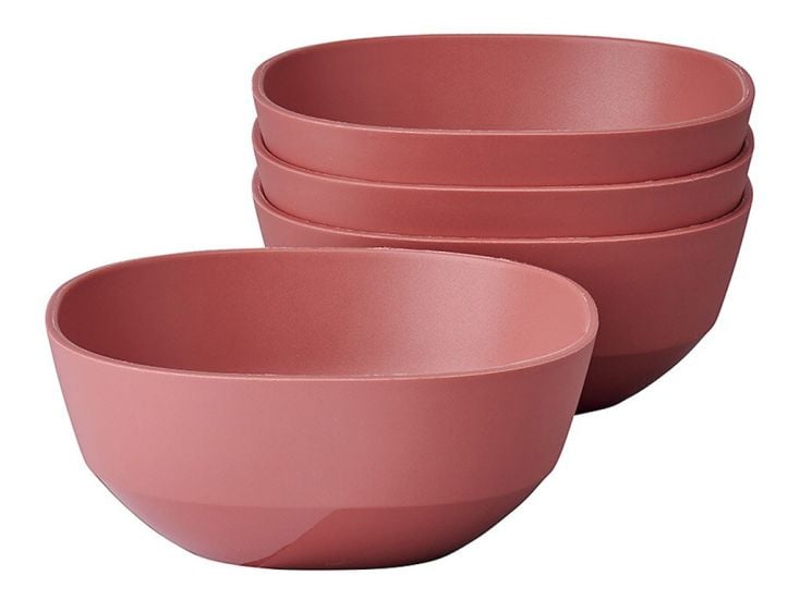 Mepal Silueta 250 ml Set von 4 Schale - Red