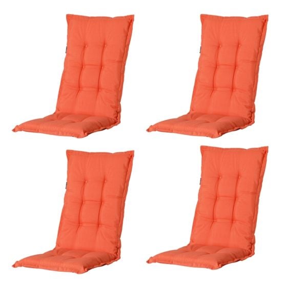 Madison Panama Flammenorange Gartenstuhlkissen - 4er Set