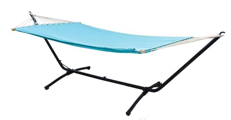 AMANKA 200 x 120 cm Hängematte mit Gestell - Blue