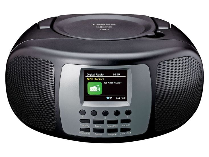 Lenco SCD-860BK Tragbares DAB+/FM Radio