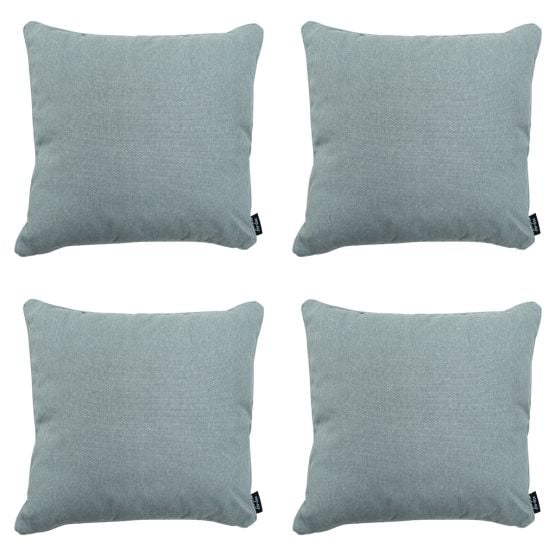 Madison Silver Canvas Eco+ Dekokissen - 4er-Set