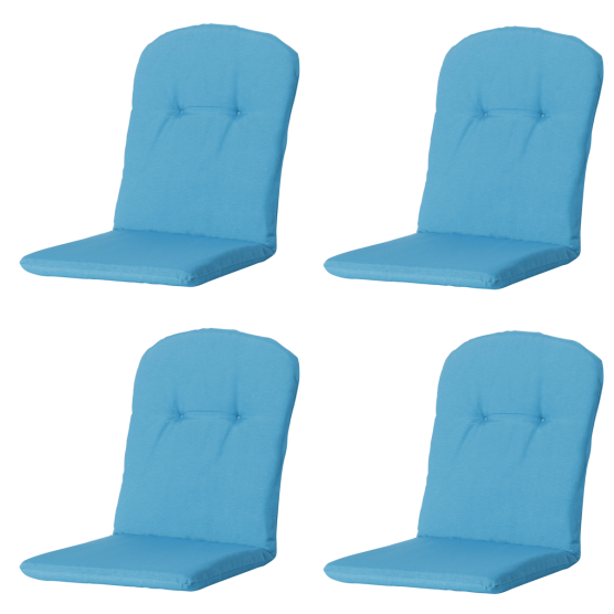 Madison Panama Aqua Bucket Sitzkissen - 4er-Set