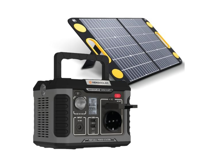 HEKO Solar Master 300 Powerstation und 60W Solar Panel