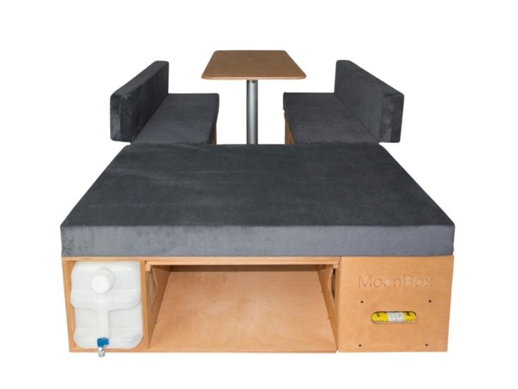 Moonbox Van/Bus 115cm Natur Campingbox mit Tisch