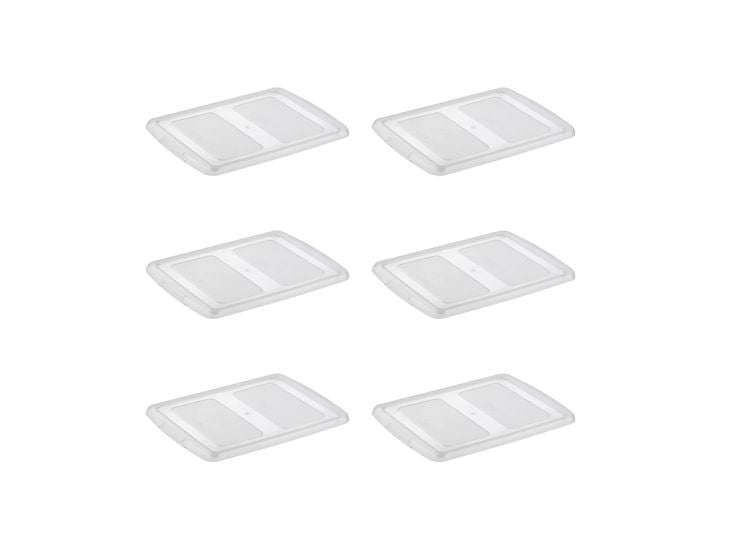 Sunware Nesta 17/32/45 Liter transparent Deckel - Set von 6