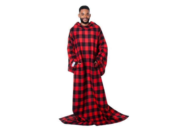 Snuggie Original Fleece Decke mit Ärmeln – Red Buffalo