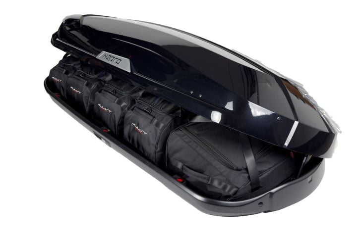 Kjust Hapro Trivor 640 Dachbox taschen set