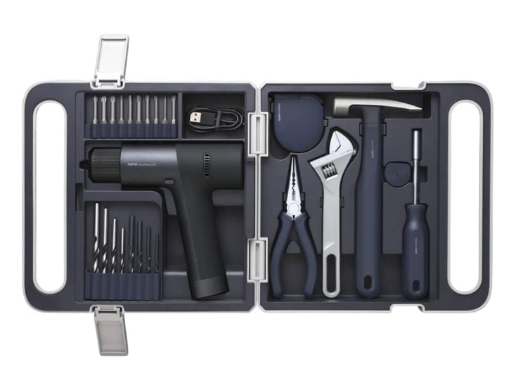 HOTO 12V Bürstenloses Bohrmaschinen-Set