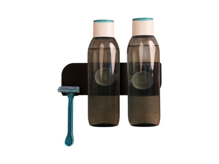 MagSpike Set M mit Halterung Duschablage ohne bohren - Black