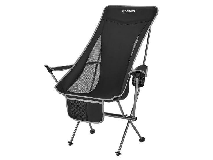 KingCamp Cataby Deluxe Faltstuhl - Black