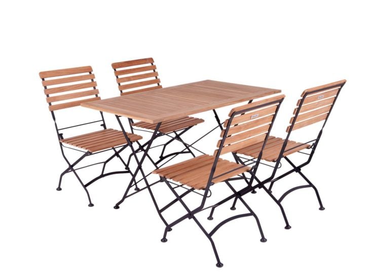 MaximaVida Toscana klappbare Gartengarnitur ohne Armlehne - 120cm