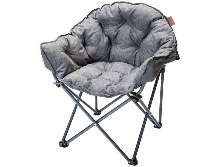 Skandika Moonchair Premium XL graue Faltstuhl