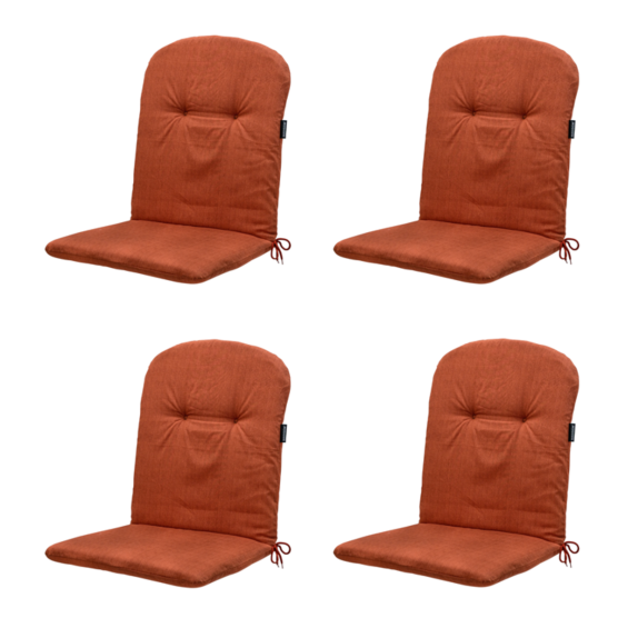 Madison Basic Terra Tub Stuhlkissen - 4er Set