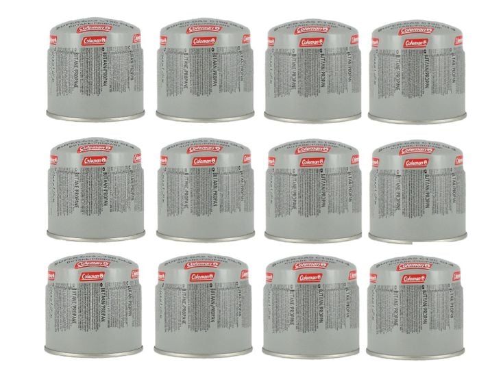 Coleman 190gr Gaskartusche mit Sicherheitsventil - Set von 12