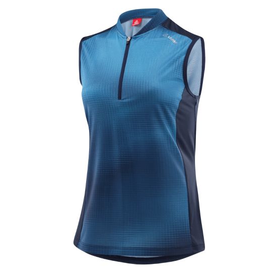 Löffler W Bike HZ Cielo blaues ärmelloses Radtrikot