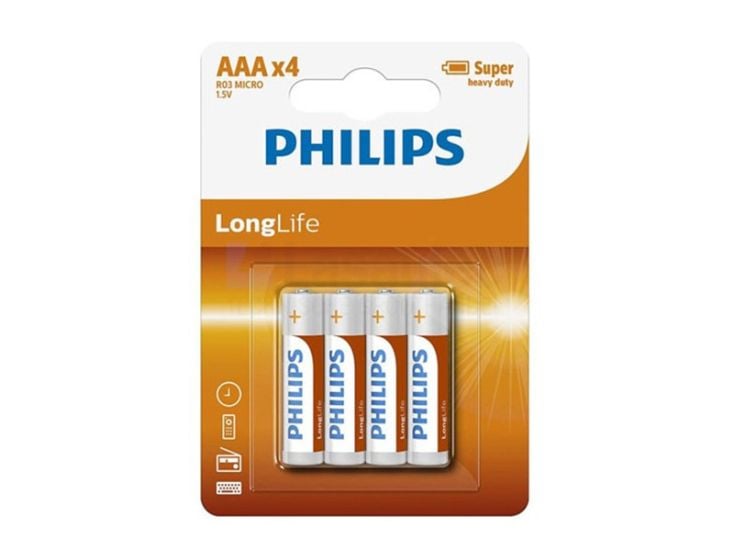 Philips LongLife AAA Batterien - 4er-Pack