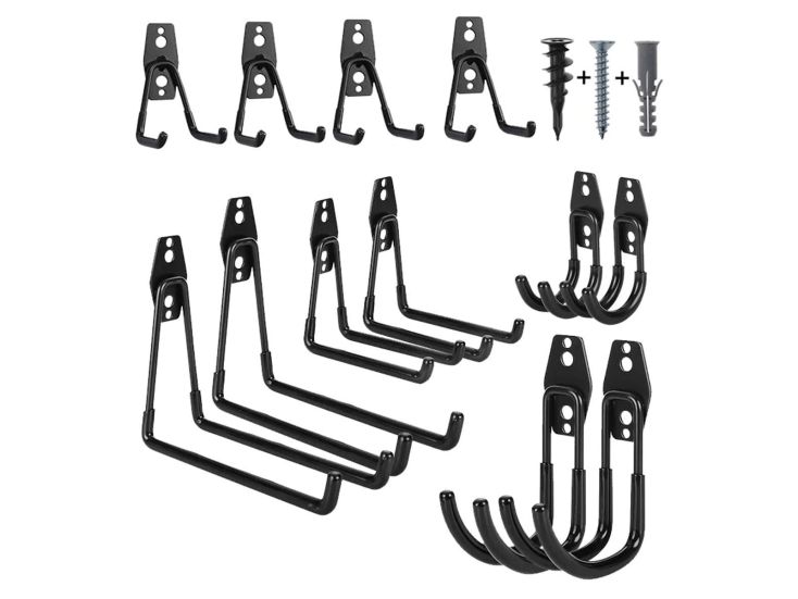 JAP Pack of 12 Aufhängehaken - Black