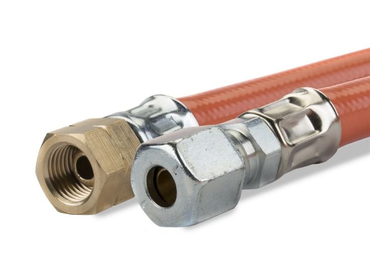Gimeg 1 Meter 1/4 Zoll links X 6/8 mm PVC Gasschlauch