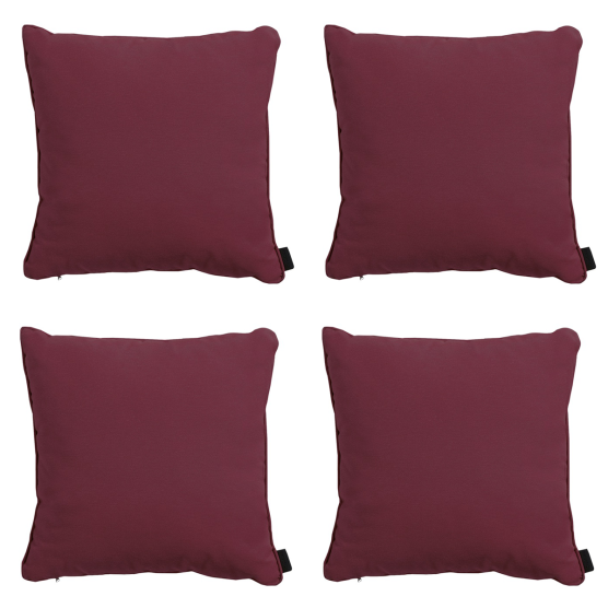 Madison Panama Bordeaux Dekokissen - 4er Set