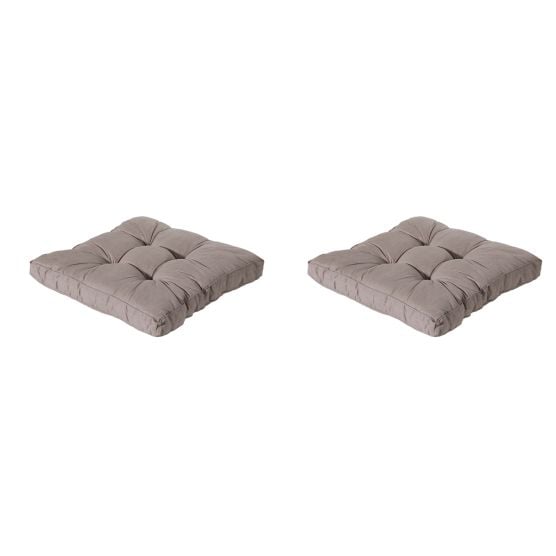 Madison Basic Taupe Sitzkissen - 2er Set