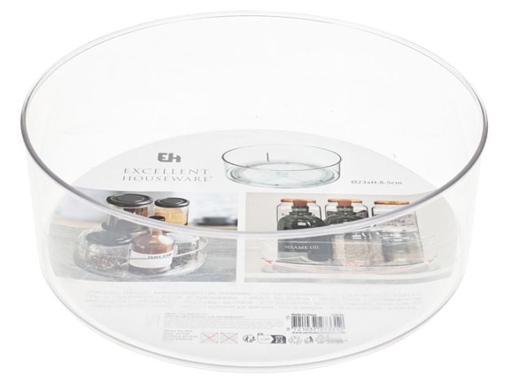 Excellent Houseware drehbarer Aufbewahrungsbehälter - Ø23 x 8,5 cm
