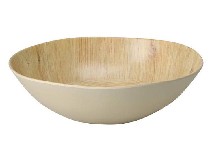 Excellent Houseware Holzoptik-Schale – Ø20 cm