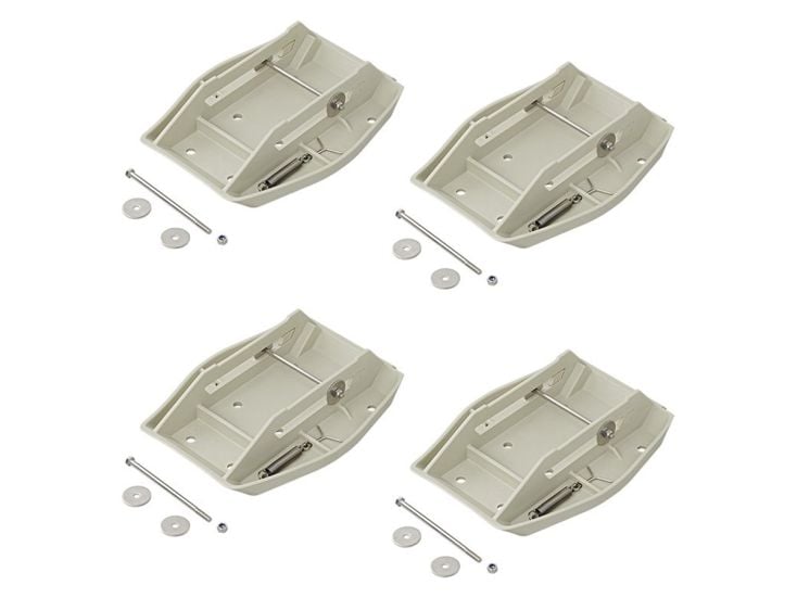 ProPlus Stützplatten mit Feder - Set von 4