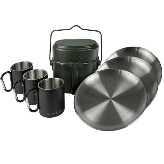 Black Snake 7-teiliges Karbiner Campingkochgeschirr Set