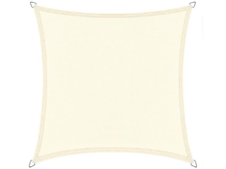 Buitenkado 3,6x3,6m creme weiß sonnensegel wasserdicht
