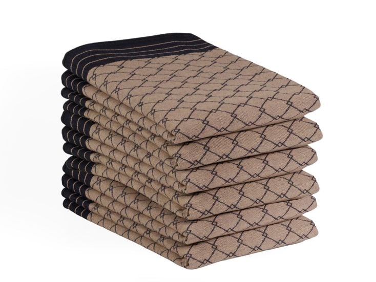 DoubleDry Deluxe 50 x 70 cm 6er Set geschirrtüchern - Beige
