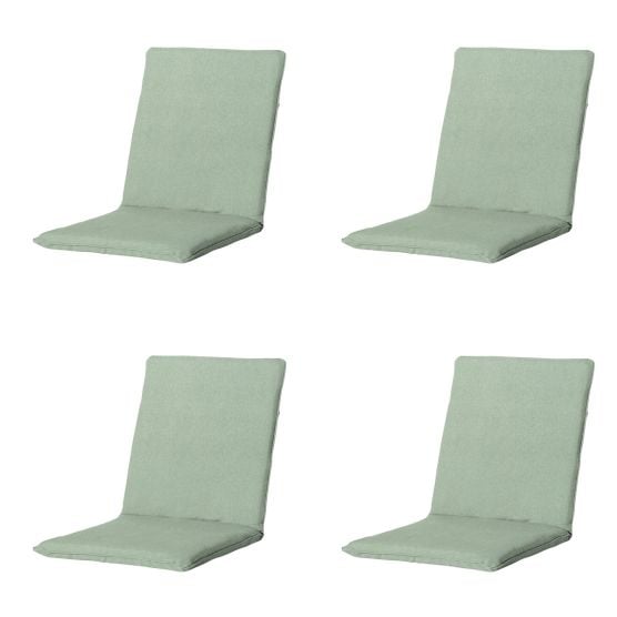 Madison Naples stapelbare Stuhlkissen, Khaki, 4er-Set